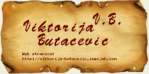 Viktorija Butačević vizit kartica